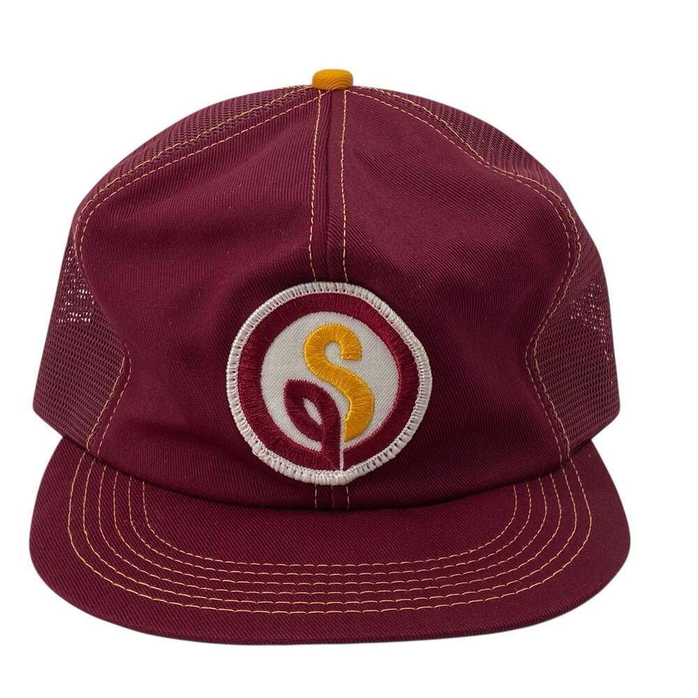 Vintage Syngenta Seed‎ Patch Snapback Mesh Back Trucker Hat K-Brand
